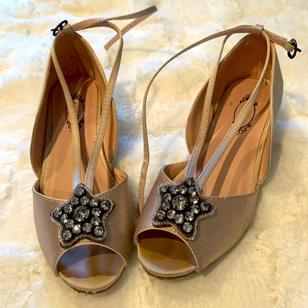 Joyfolie kitten heels with gems